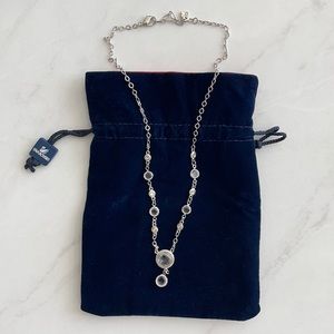 Swarovski Crystal Silver Necklace 17-19”